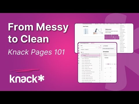How to Keep Your Knack App Organized while Still Being Flexible