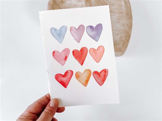 Easy Watercolor Valentine’s Cards Tutorial