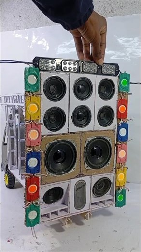 ‪@JHASTECHNICAL‬Mini Dj Gadi Loding | Dj Speaker And Light Set-up | Truck Meking At Home#shorts