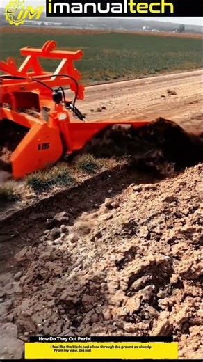 How Do They Cut Perfect Edges? Tractor Soil Trenching