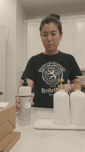 Watch Bronze Kitchen Soap Set - Easy peel and stick labels on Amazon Live