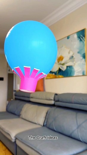 how to make air balloon with paper cup se air balloon Kaise banaen air balloon making #airballoon | The Craft ideas