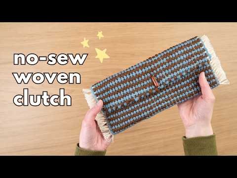 No-Sew Woven Pouch Tutorial! (with pick & pick pattern)