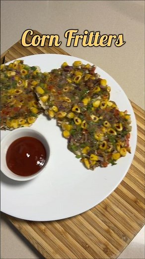 Crispy corn fritters ready in minutes… try now! 😋 ‪@Yashspicelab11‬ #viral #trending