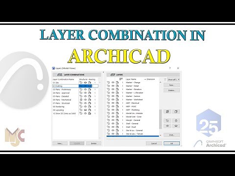 LAYER COMBINATION #archicad25 #graphisoft #layer