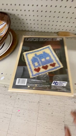 Raise your hand if you ever started one and never finished 🙋‍♀️😂 #LatchHook #VintageCrafts #CraftMemories #RetroHobbies #ThrowbackCrafts #NationalYarnCrafts #80sCrafts #VintageVibes | Smiley finds