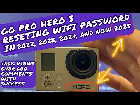 How to reset your Go Pro Hero 3 Wifi password 2022 #GoProHero3 #GoProApp