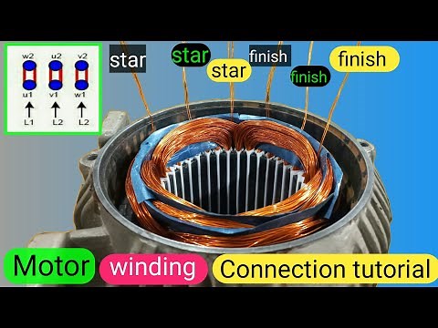 3 phase Motor Rewinding connection Star delta connection step by step tutorial full details, data