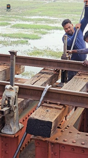 Railway track lifting using a jack | #Railway #RailwayMaintenance #RailwayJack #TrackLifting #RailwayWork #TrackMaintenance #SafeRail | Train_Lover