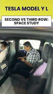 Tesla Model Y L Space & Comfort Test | Can Adults Fit in 3rd Row?