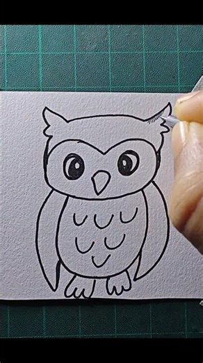 Easy owl drawing 😍 #drawing #artclass #easydrawing #art #artscraft #animaldrawing #simpledrawing