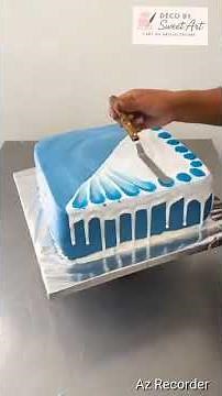 Décoration de gâteau incroyable ! Technique facile au glaçage bleu