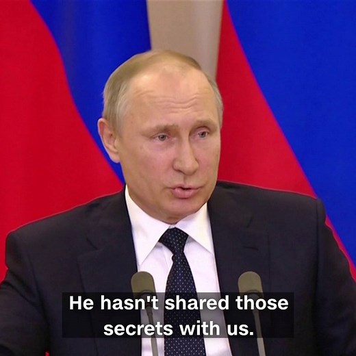 Russian President Vladimir Putin says a “political schizophrenia is developing in the US,” as he cracked a joke about President Donald J. Trump “secrets” after meeting with a Russian official | CNN