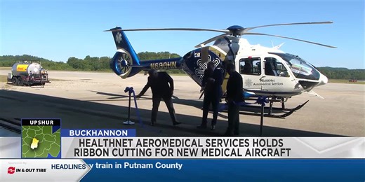 HealthNet Aeromedical Services holds ribbon cutting for new medical aircraft