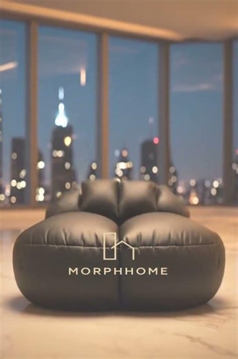 Double Brown Leather Sofa – Luxury Smart Inflatable Furniture