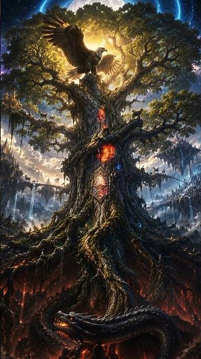 🌳 The Norse Myth of the World Tree: The Story of Yggdrasil