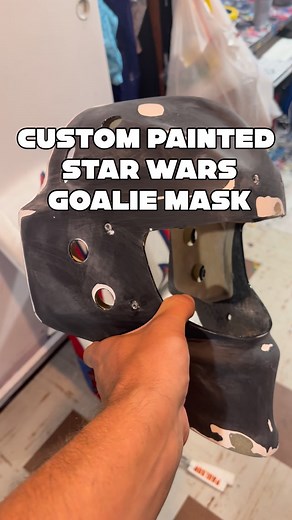 Custom Painted Star Wars Mask General Grievous #goaliemask #hockey #usahockey #hockeylife #minnesotaartist #goalie #starwars #clonewars #generalgrievous #artprocess #custompaint | MVP Airbrush