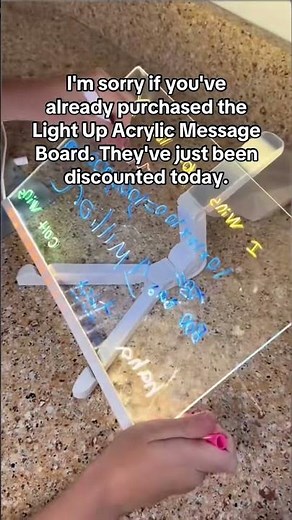 7-Color LED Note Board! Use in Car or Home - Comes with Markers & Upgrade to 12 Colors for