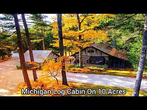 Michigan Log Cabins On 10 Acres | MI Real Estate | Aspen Mansions | Riverfront Cabins