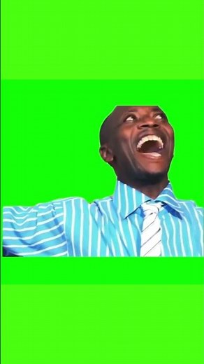 African Guy saying "OH WOW" meme (Green Screen)