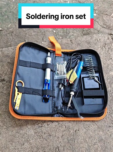 Adjustable Temperature Soldering Iron Set for Electronics