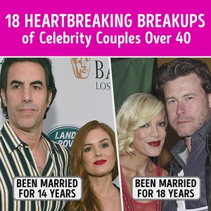 132K views · 601 reactions | 18 Heartbreaking Breakups of Celebrity Couples Over 40 | CelebRatings | Facebook