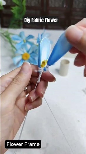 How to Make Sky Blue Fabric Flowers 🌸 | Easy DIY Flower Tutorial | Find Out Simple Home Décor Idea