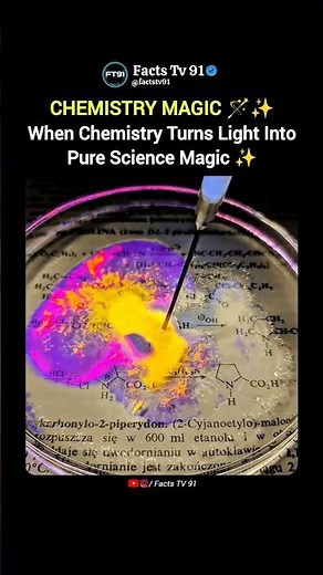 light ➜ color explosion ✨ chemistry in action