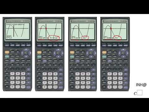 TI-83: Polynomial Functions: Roots, Zeros, x-intercepts, and extrema