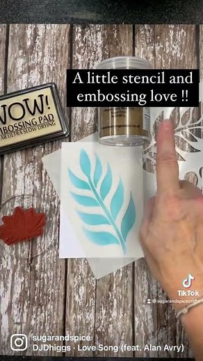 Embossing through a stencil