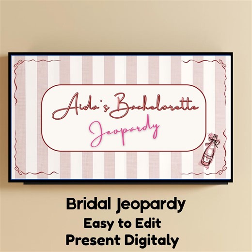 Bachelorette Jeopardy Games Template, Editable Blue Bridal Jeopardy Board, Bridal Shower Games, Wedding Jeopardy Sign Girls Night - Etsy