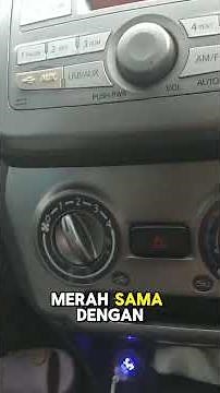 Penjelasan Bagian panel kontrol AC dan Hazard pada mobil #shorts