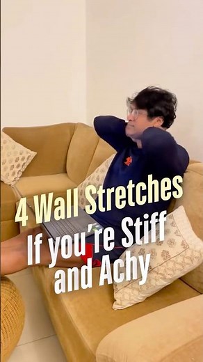 4 Simple Wall Stretches for Instant Relief