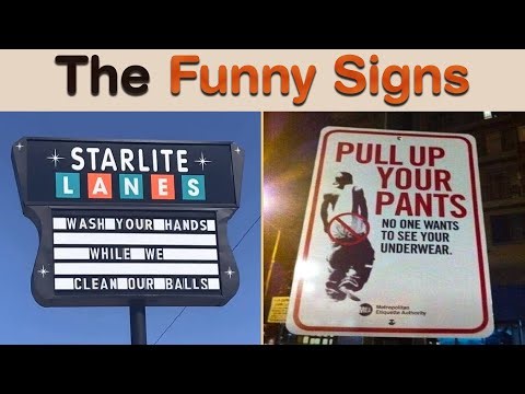 The Funny Signs That Will Instantly Make Your Day Better ☀️ || Sign Hub