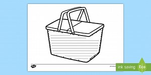 Picnic Basket Template Worksheet
