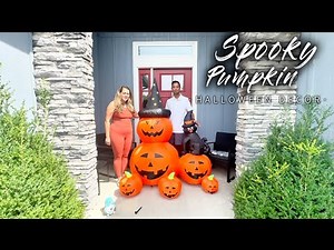 6 FT Halloween Inflatable Pumpkins & Witch Cat Review | LED Blow Up Yard Decoration