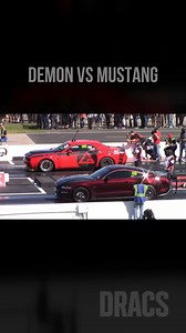 Dodge Demon vs Ford Mustang 1/4 mile Drag Race | Drag Racing and Car Stuff