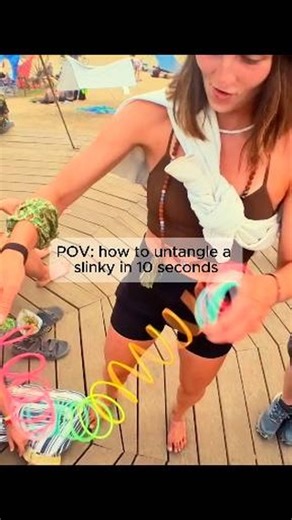 "Slinky Josh" Jacobs on Instagram: "POV:how to untangle slinky in 10 seconds #hyperspring #springbending #slinkymanipulation #slinkytricks #slinky"