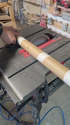 Cutting Kraft Paper on a Table Saw | Tăiere hârtie Kraft pe circular
