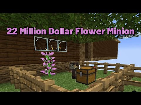 Getting a Flower Minion in Hypixel Skyblock