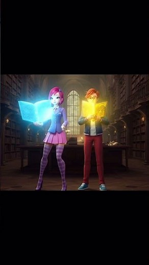 Tecna and Timmy Magical Library #scene #tecna #winxclub #shorts #reboor #3d
