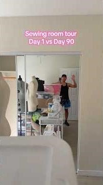 Sewing room tour #sewing #sewingroom #fashion