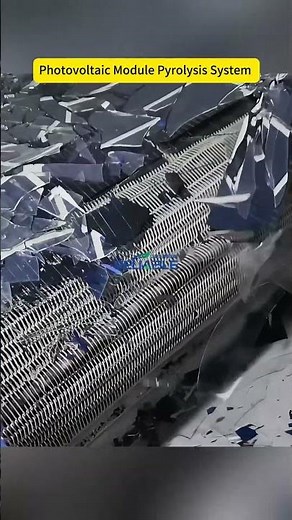 Reliable Eco Machinery.Photovoltaic panel pyrolysis system with high silicon wafer integrity #solar