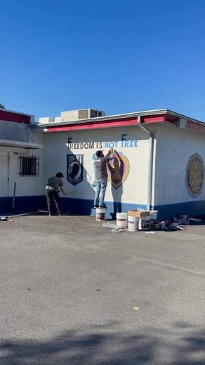 6.5K views · 54 reactions | Veteran’s Day Project/Community Revitalization in Action Thank you to Home Depot, Ms. Valerie Becker, Mr. Ruben Palomo and all their workers. | New American Legion Post 205 - Harlingen, TX | Facebook