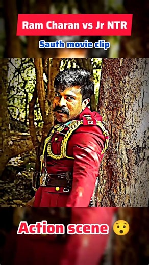 Jr NTR vs Ram Charan Action Screene 😯 #southmovie #shortsfeed #movieclips