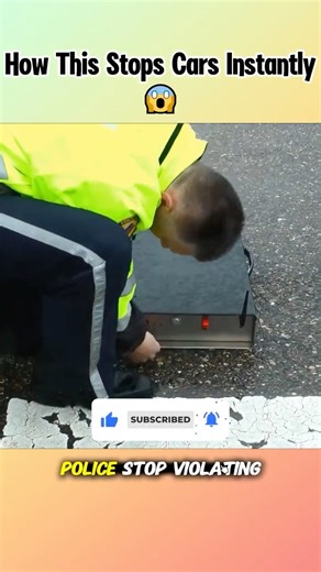 How a Spike Strip Can Disable Any Vehicle Almost Instantly #shorts #facts #how #why #police