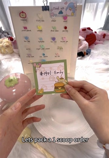 This package 📦 is for Emily #asmr #scoopasmr #packingorders #mysterybox #mysteryscoop