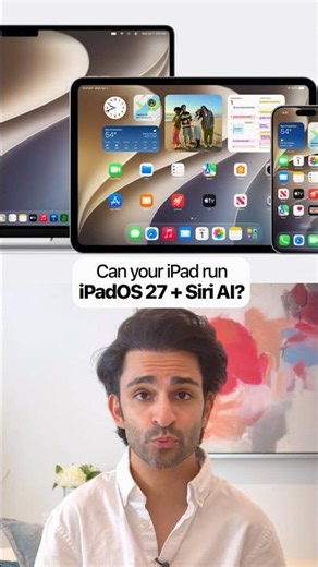 Which iPads get iPadOS 27 & NEW Siri AI? 😬 #apple #ipados27 #ipad #siri #ai #ipadair #ipadpro