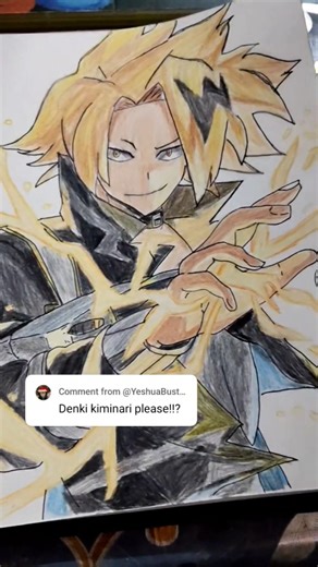 Denki kaminari drawing 🔥