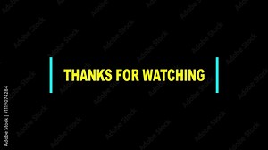 Thanks for watching text animation For video editing and content creators. Thank you for watching. 4k video footage.